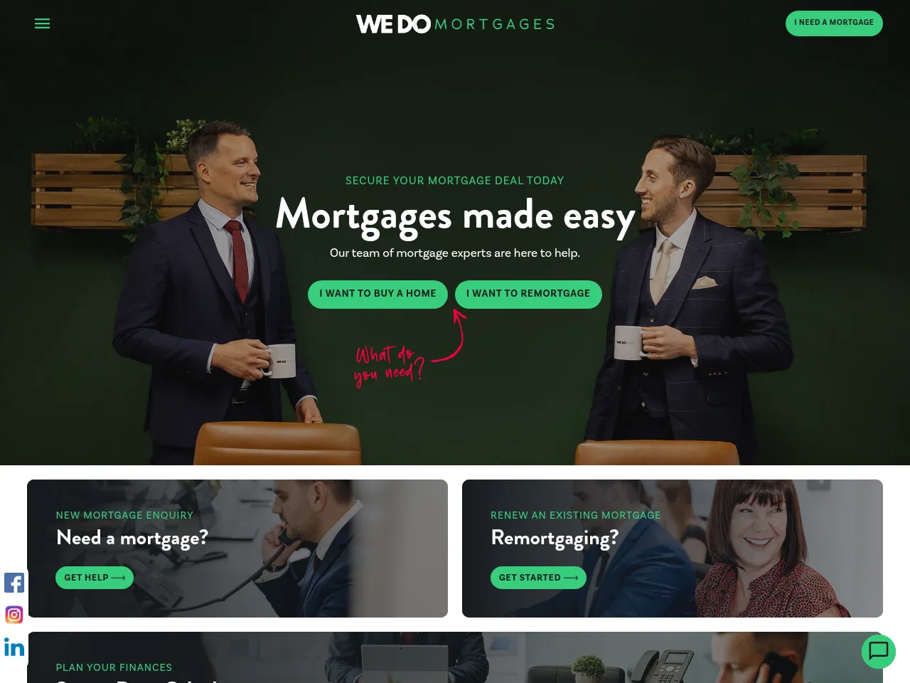 We Do Mortgages website preview