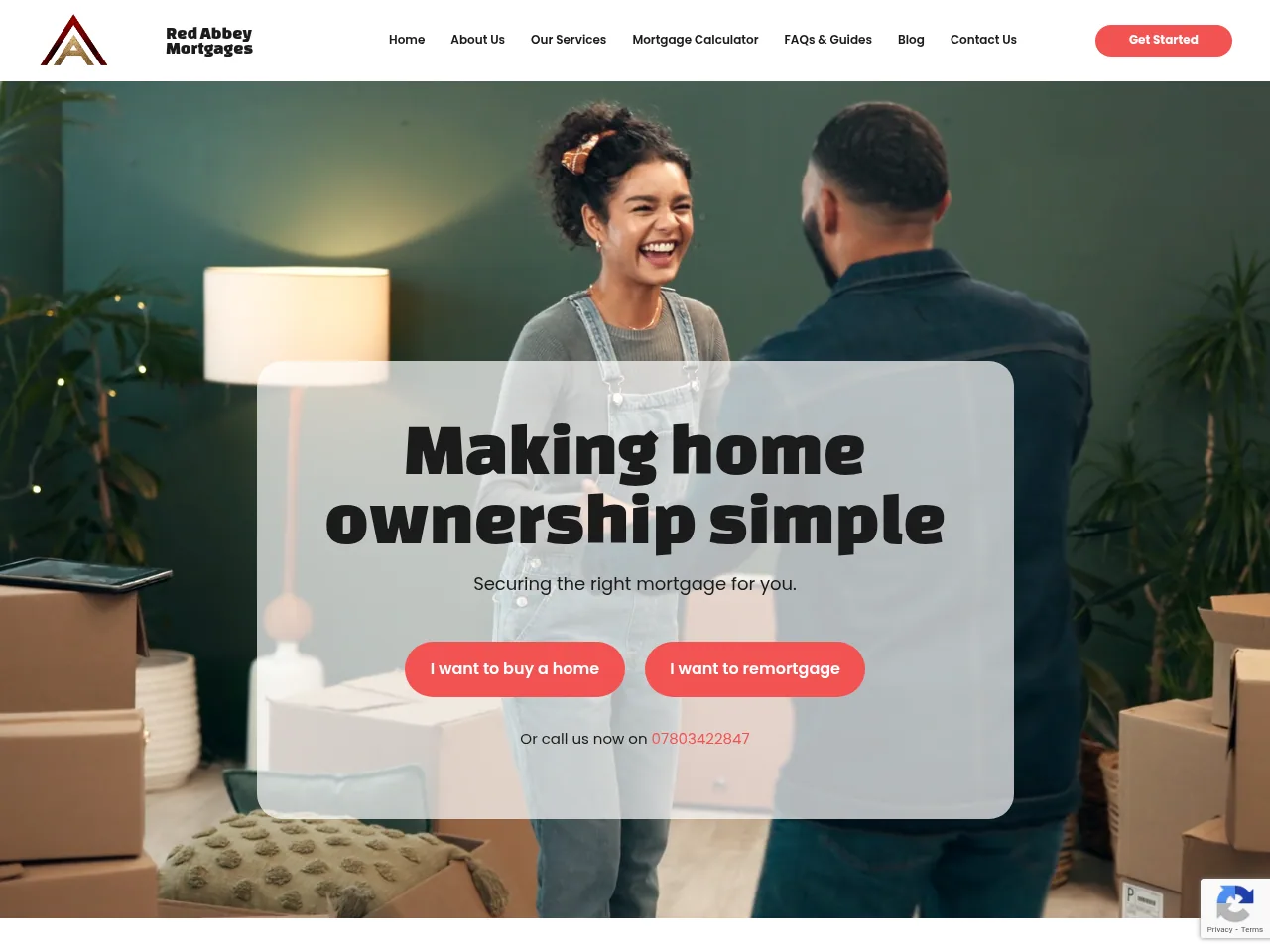 Red Abbey Mortgages website preview
