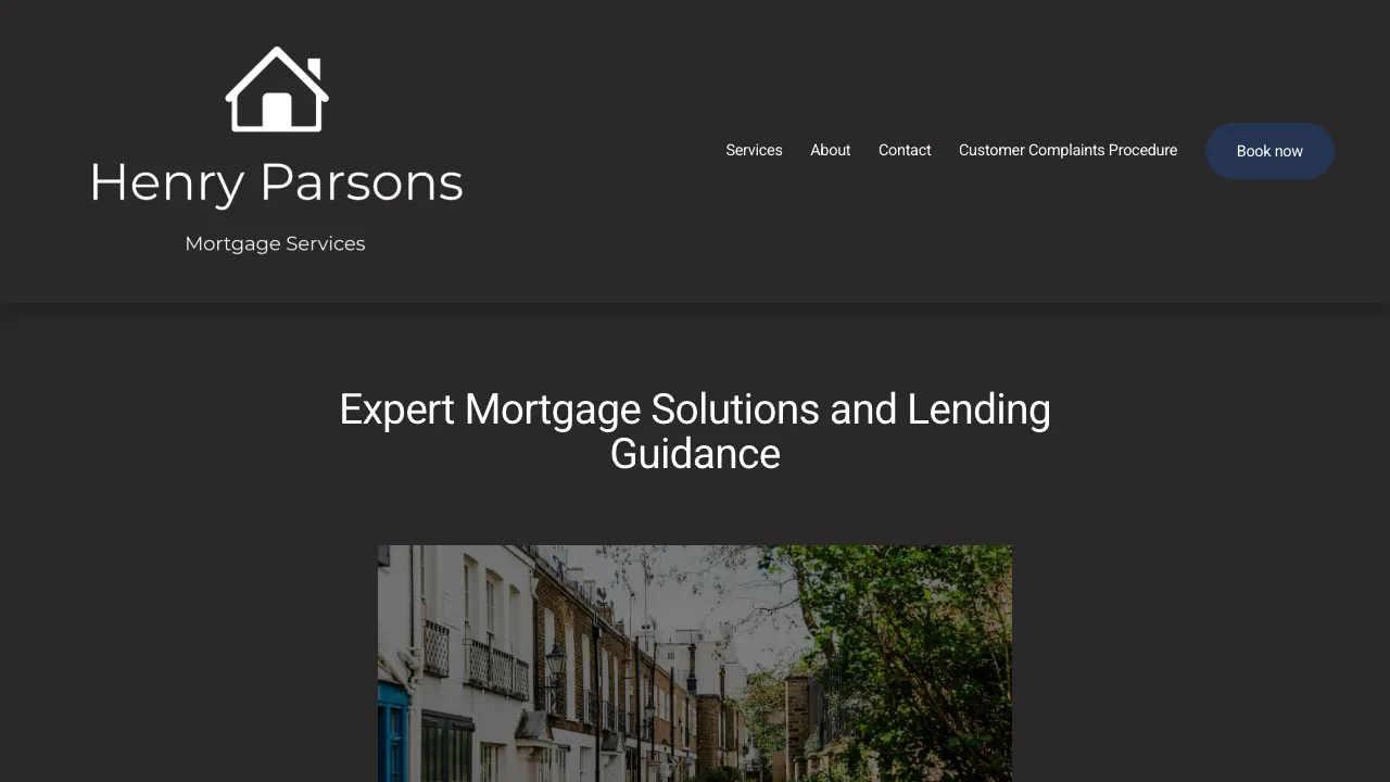Henry Parsons Mortgage Services website preview
