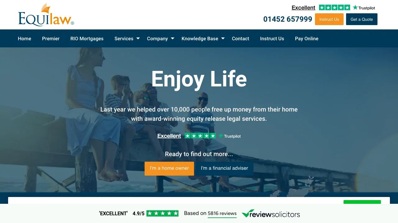 Equilaw website preview