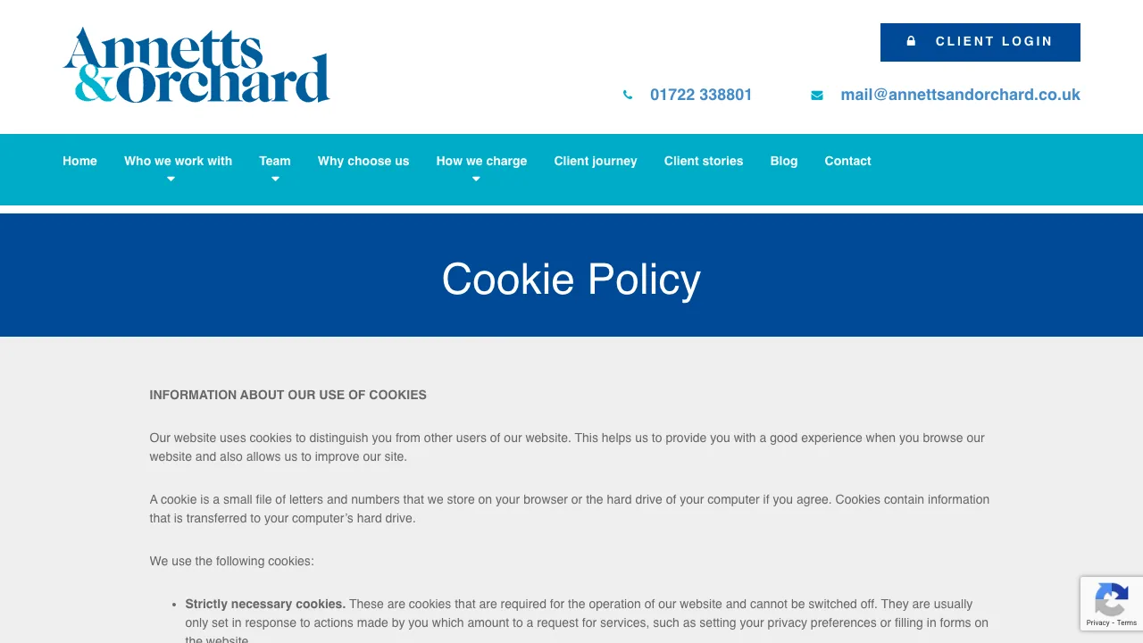 Annetts & Orchard website preview