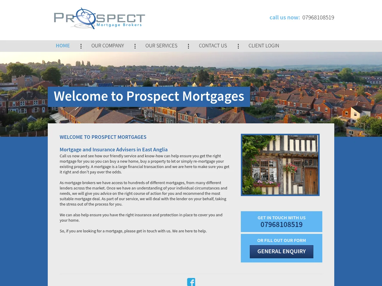 Prospect Mortgages website preview