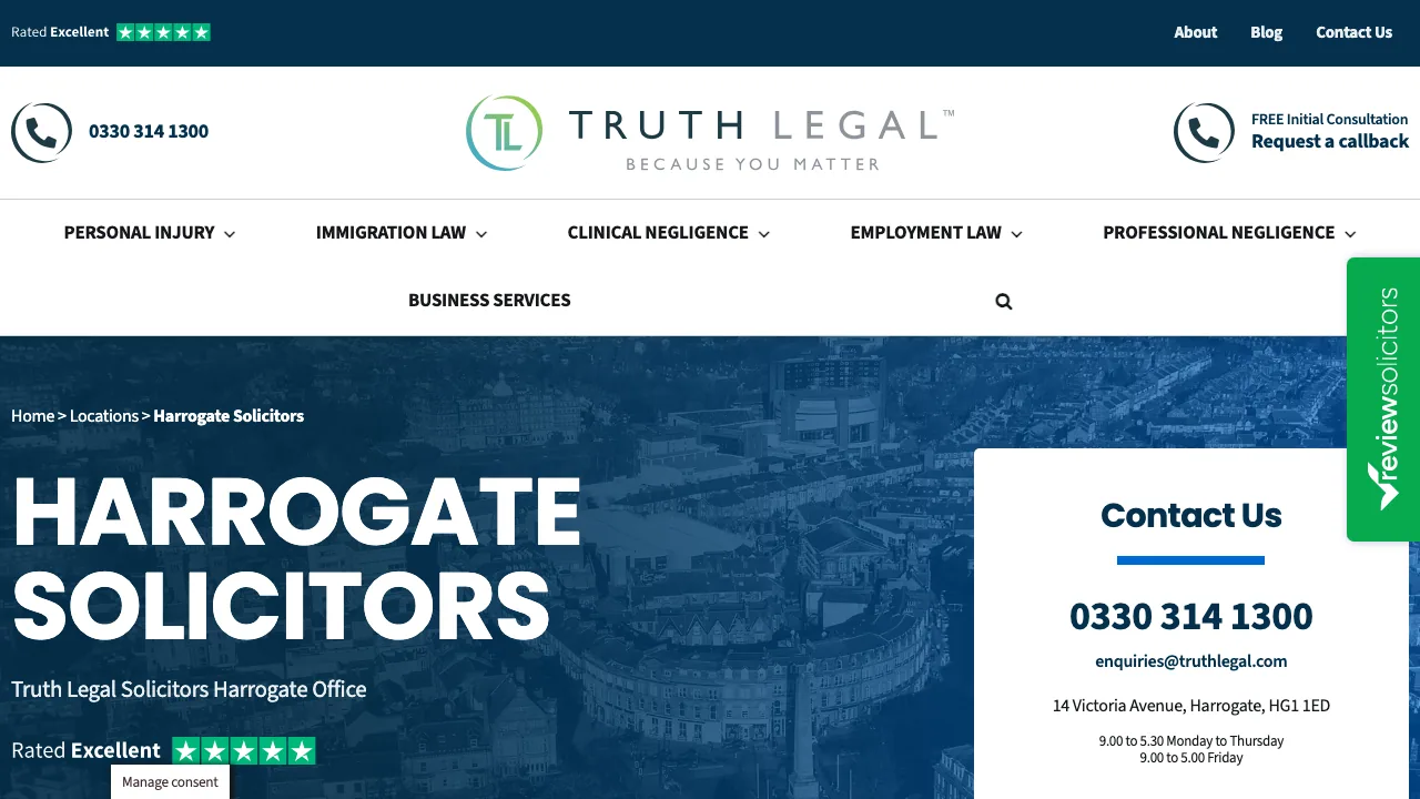 Truth Legal website preview