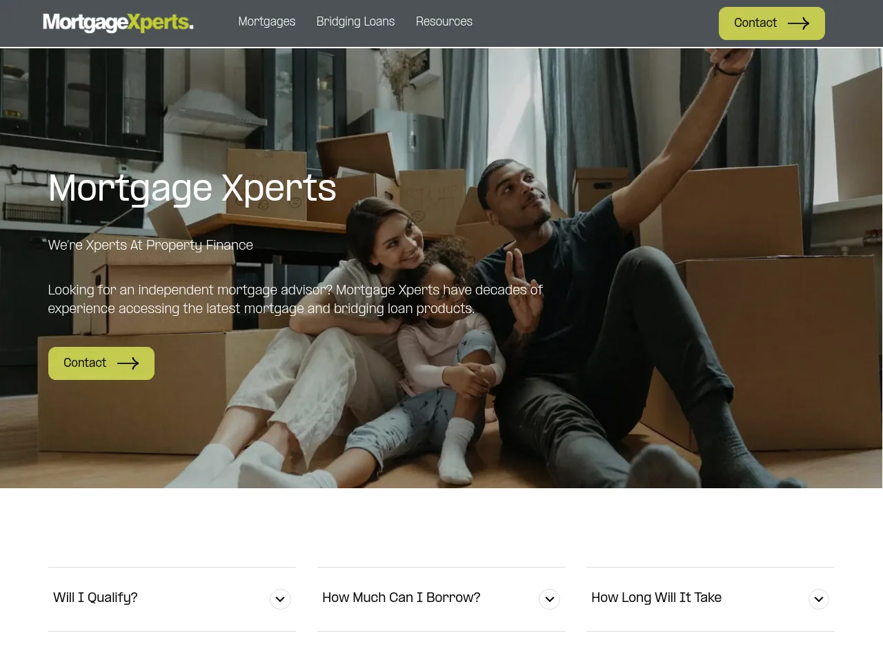 Mortgage Xperts website preview