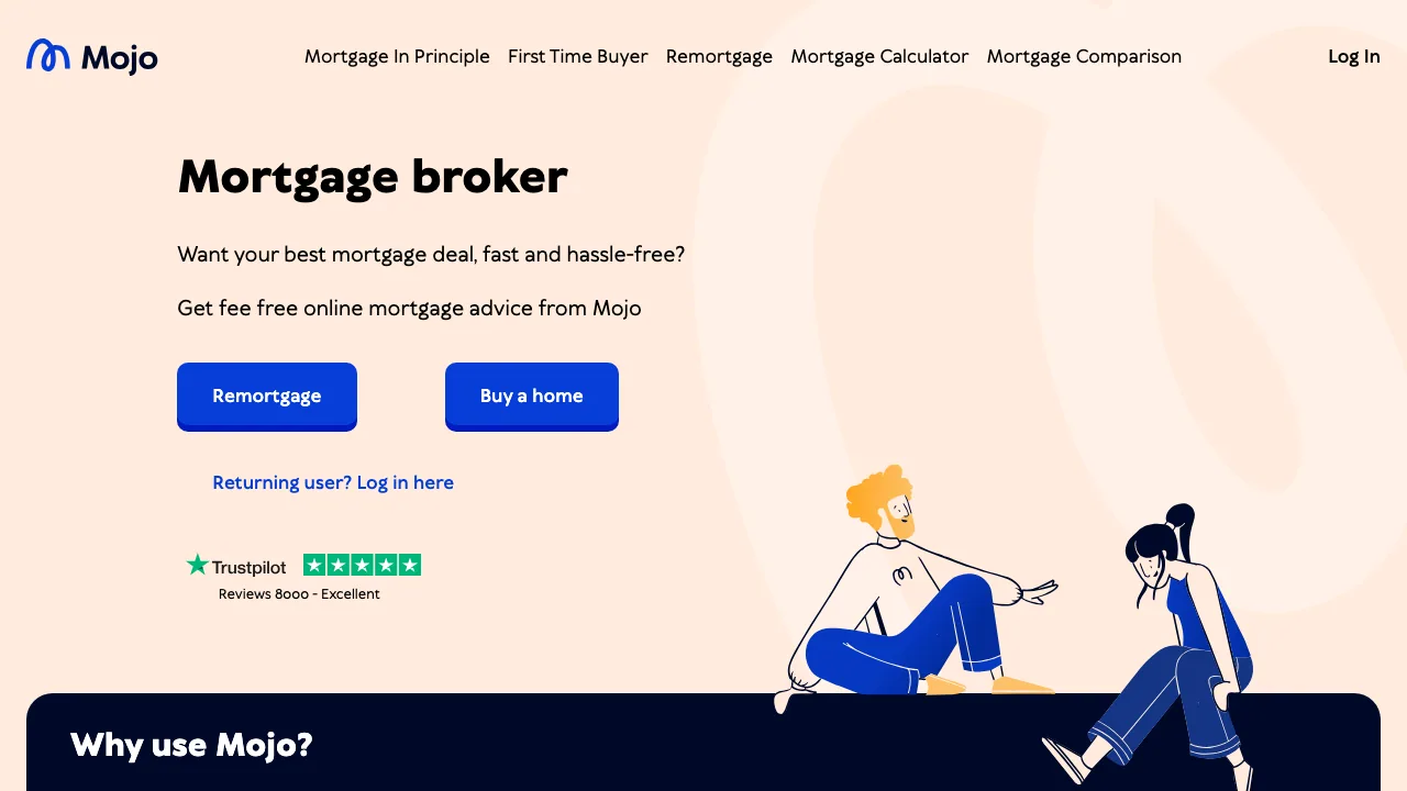 Mojo Mortgages website preview