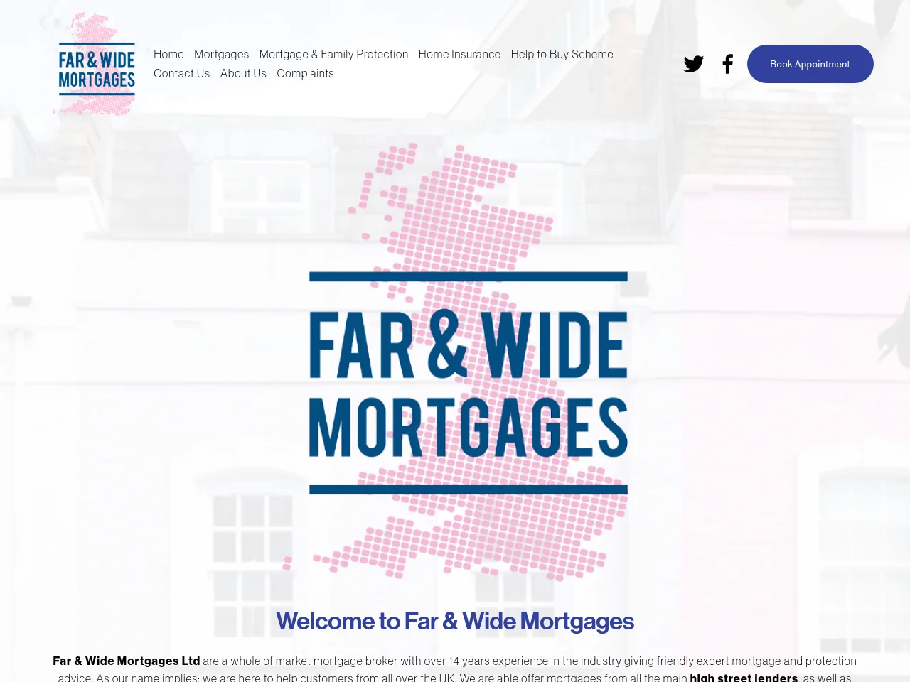 Far & Wide Mortgages website preview