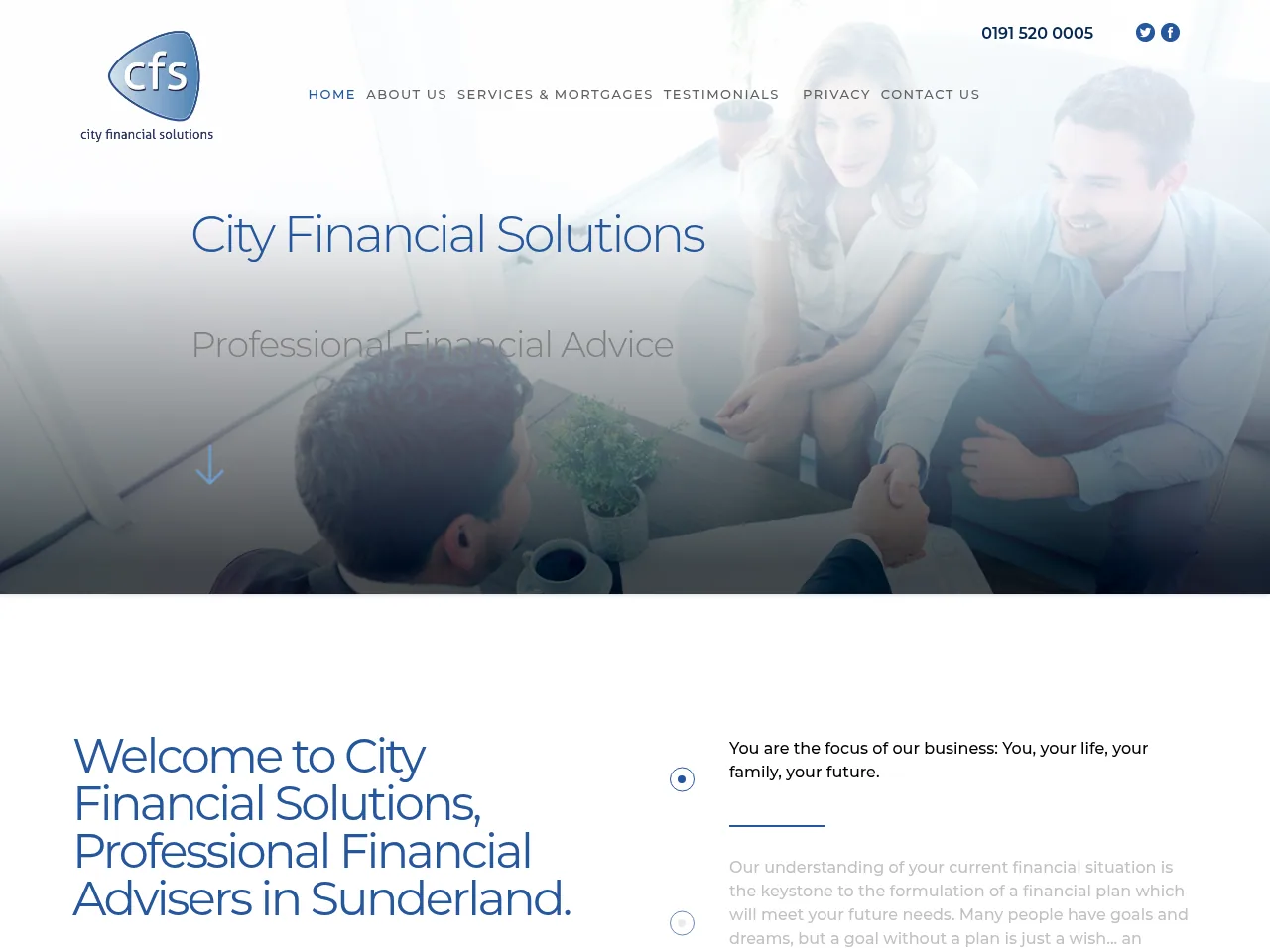 City Financial Solutions website preview