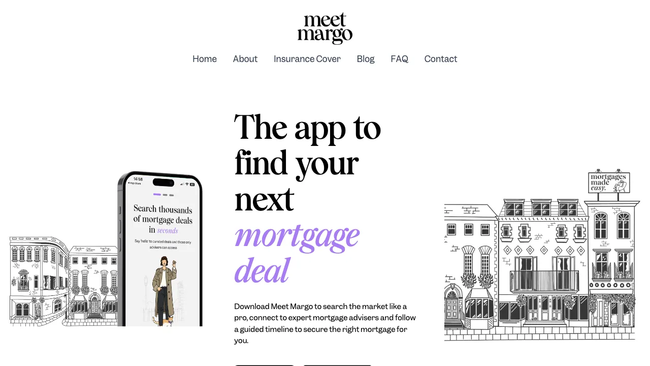Meet Margo website preview