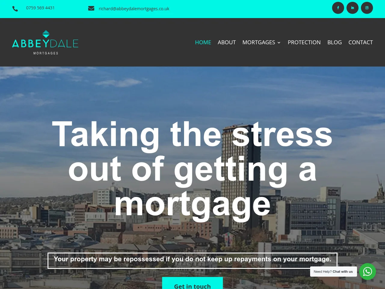 Abbeydale Mortgages website preview