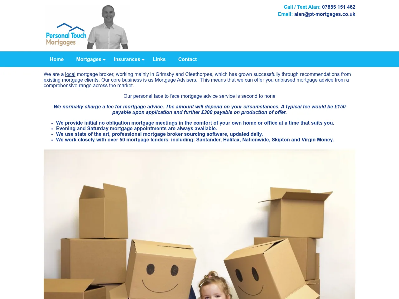 Personal Touch Mortgages website preview