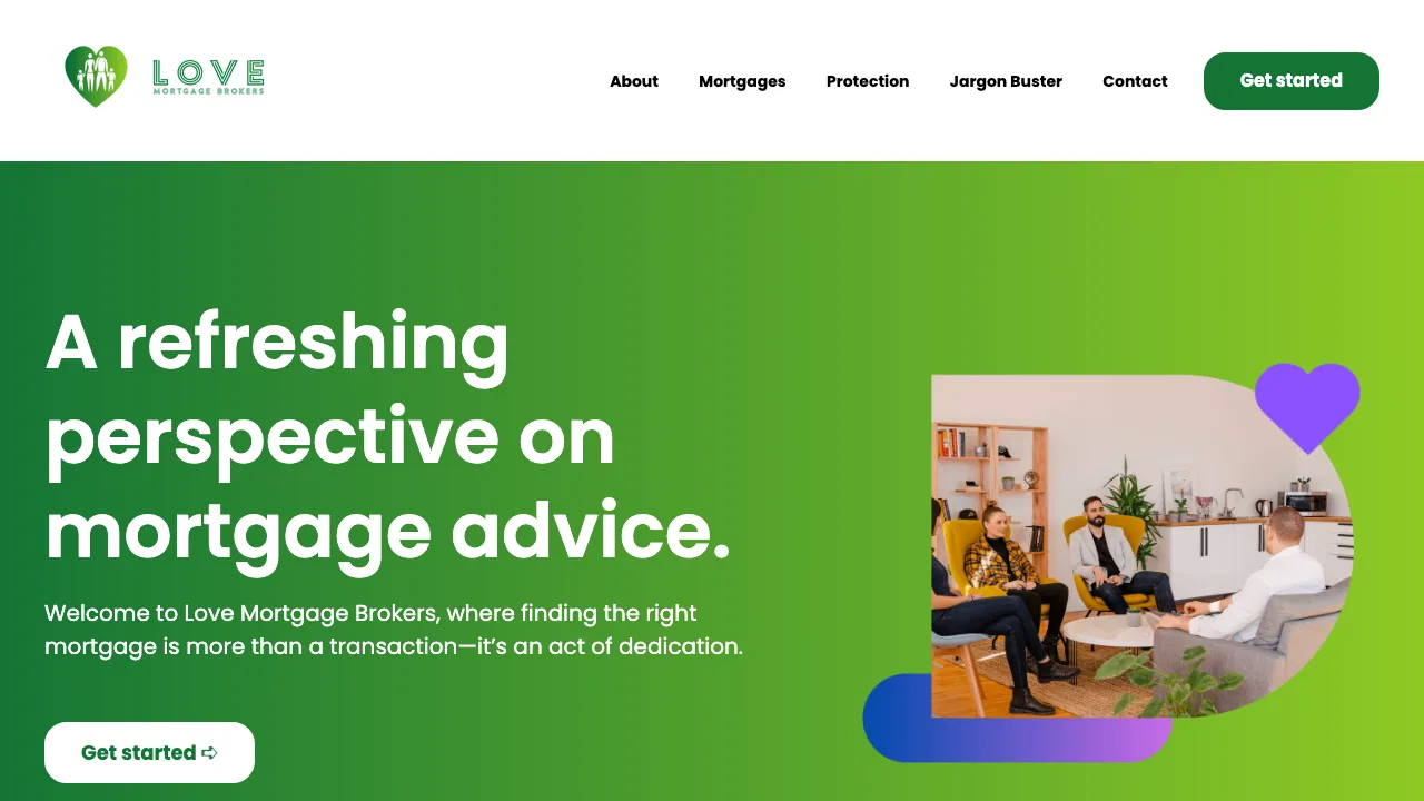 Love Mortgage Brokers website preview