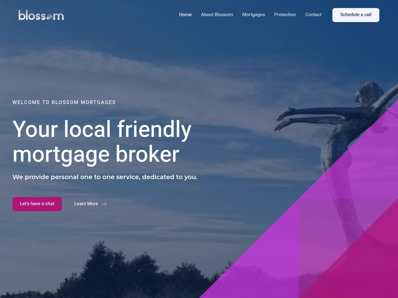 Blossom Mortgage Services website preview