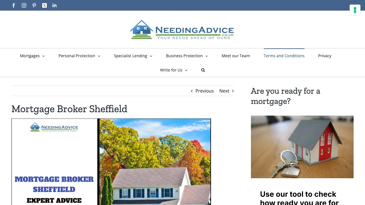 Sheffield Mortgage Broker website preview