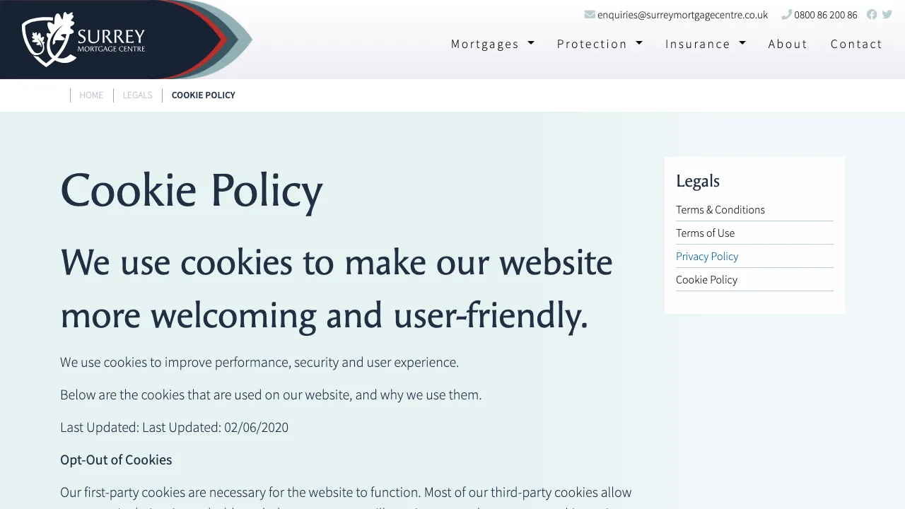 Surrey Mortgage Centre website preview