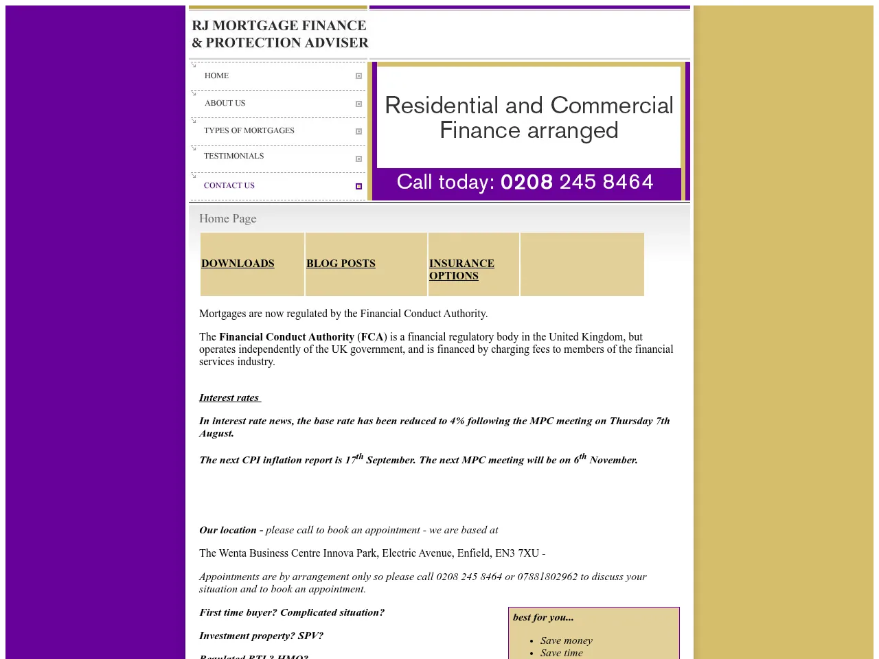 RJ Mortgage Finance website preview