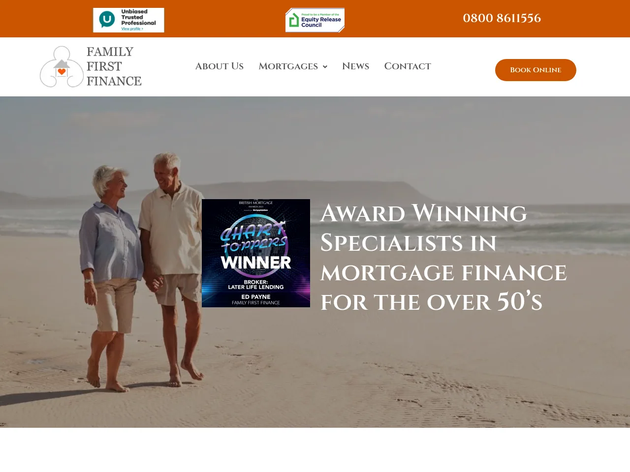 Family First Finance website preview