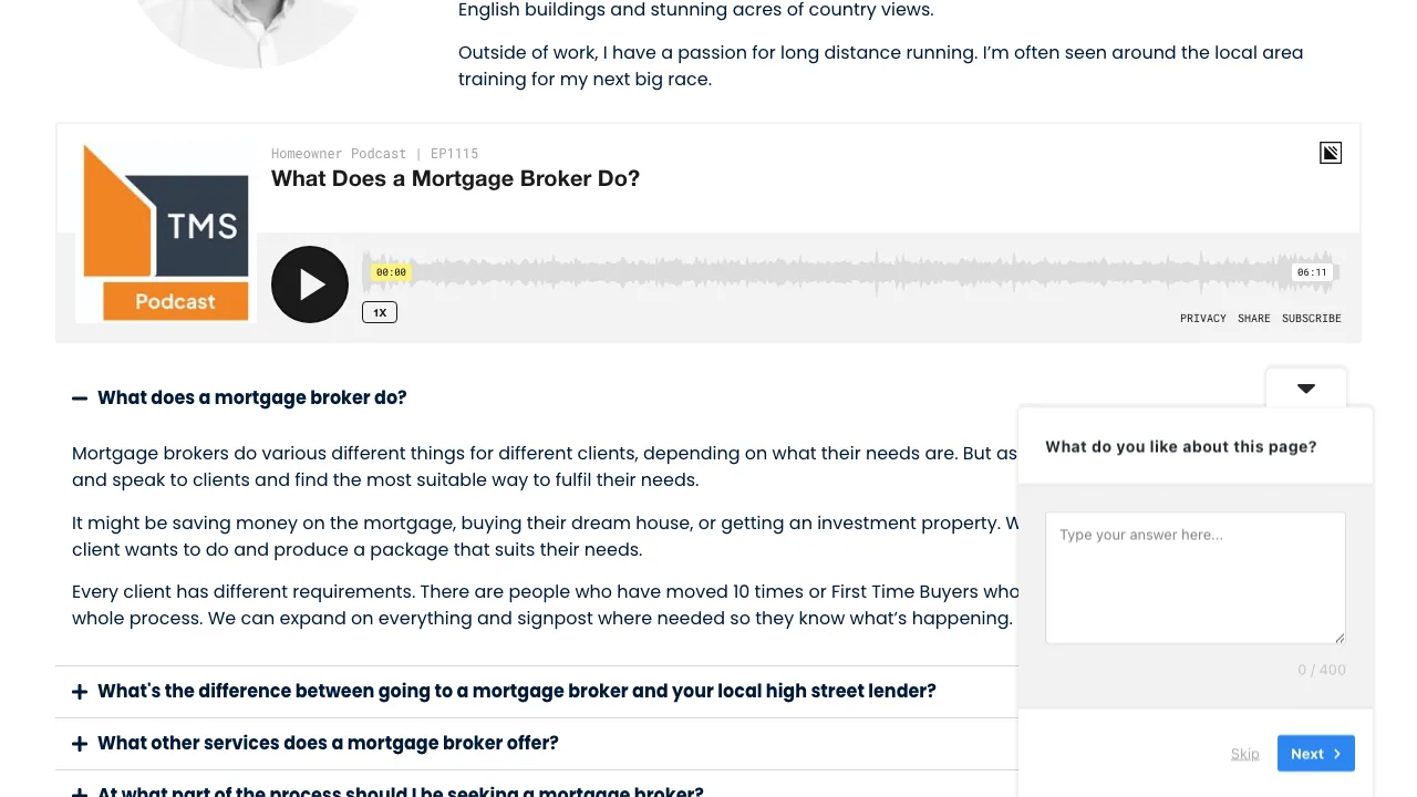 TMS Princes - The Mortgage Store website preview