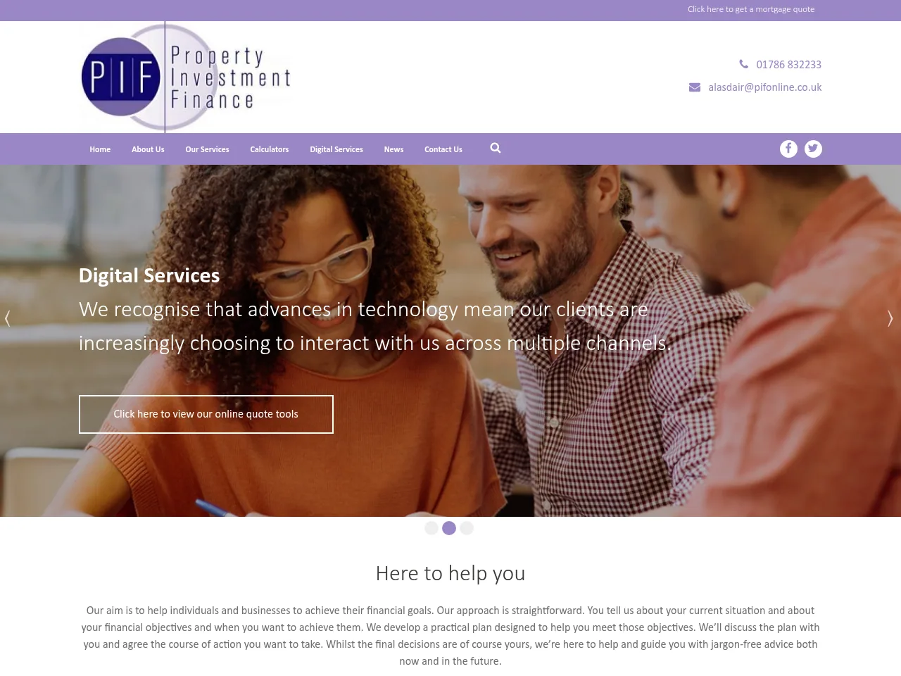 Property Investment Finance website preview