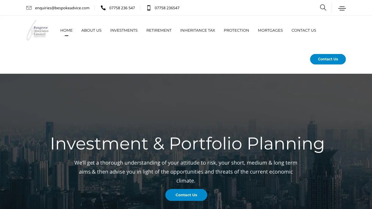 Foxgrove Associates Bromley website preview