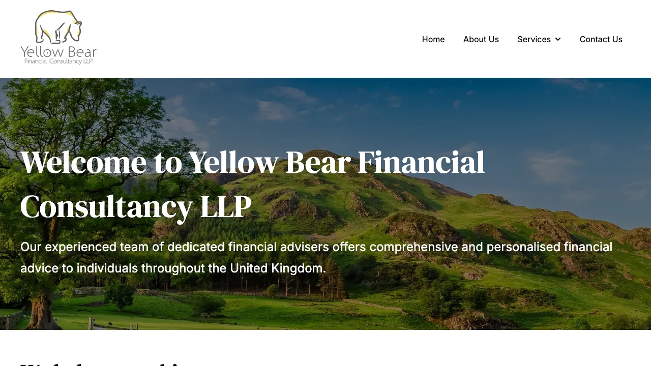 Yellow Bear Financial Consultancy LLP website preview