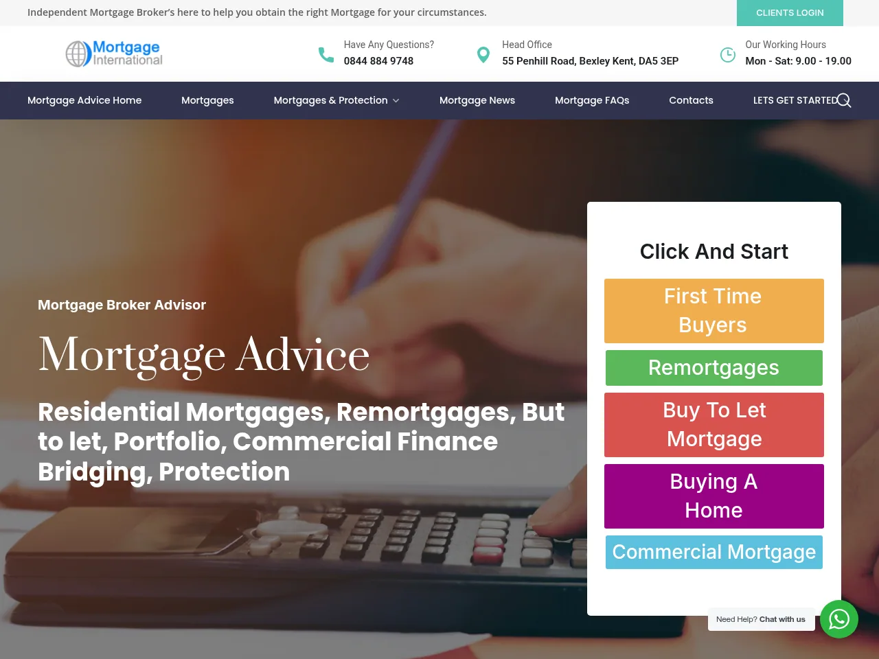 Mortgage International website preview