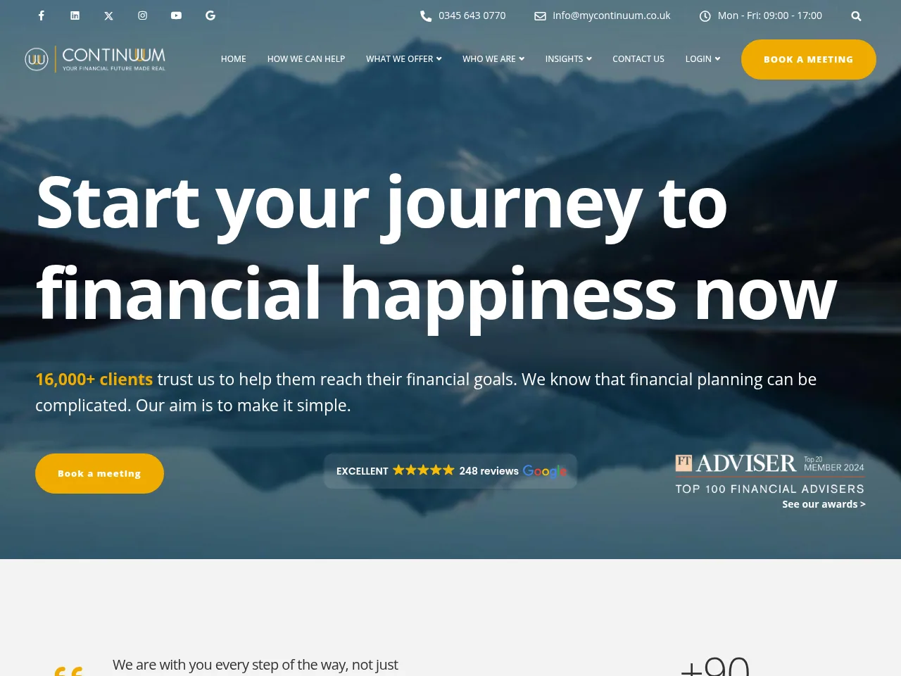 My Continuum website preview