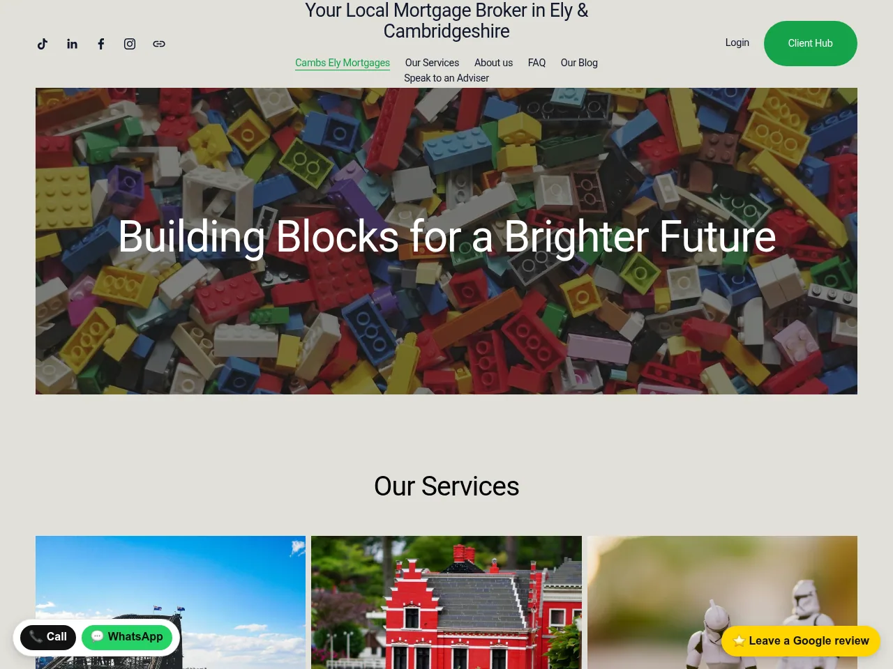 Cambs Ely Mortgages website preview