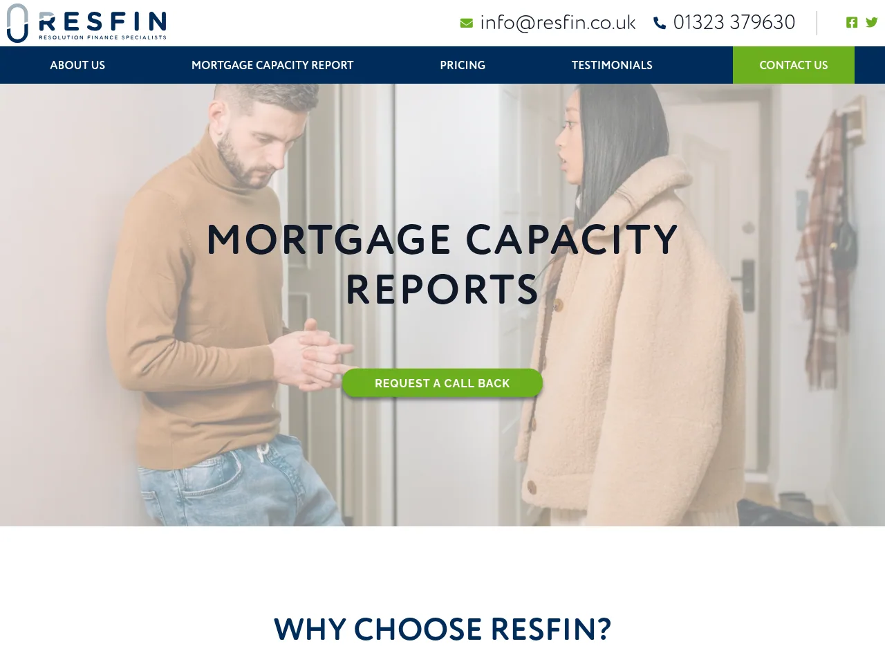 Res Fin website preview