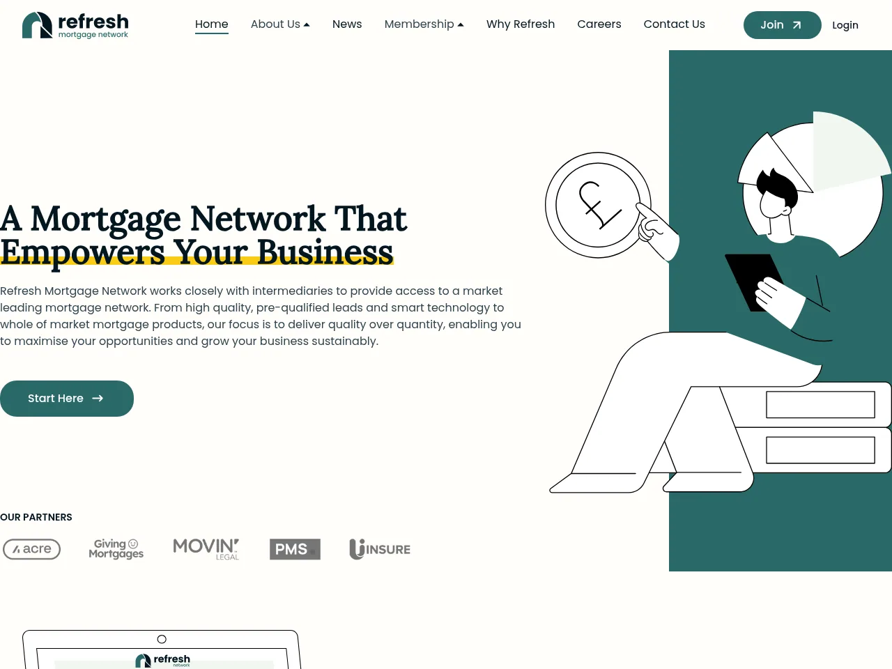 Refresh Mortgage Network website preview