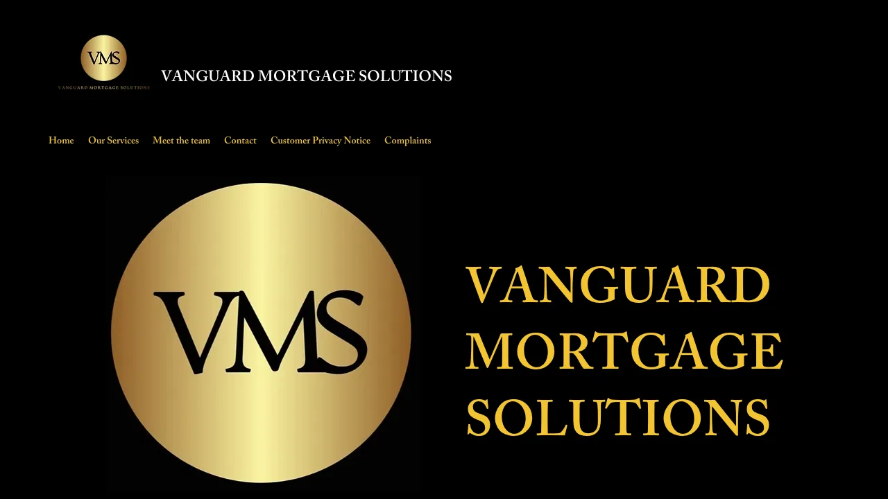 Vanguard Mortgage Solutions website preview