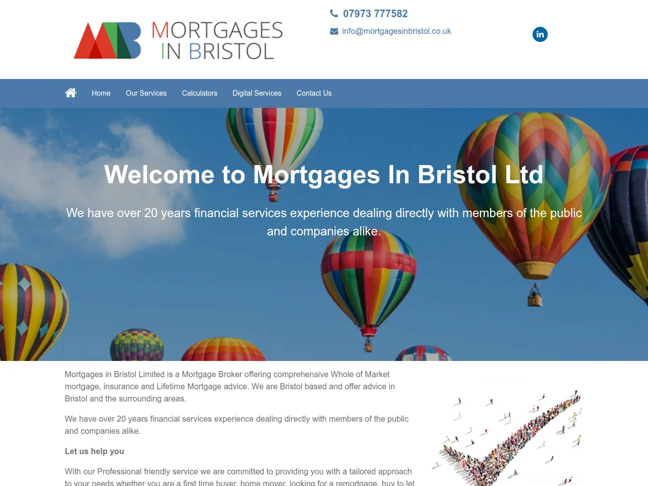Mortgages in Bristol website preview
