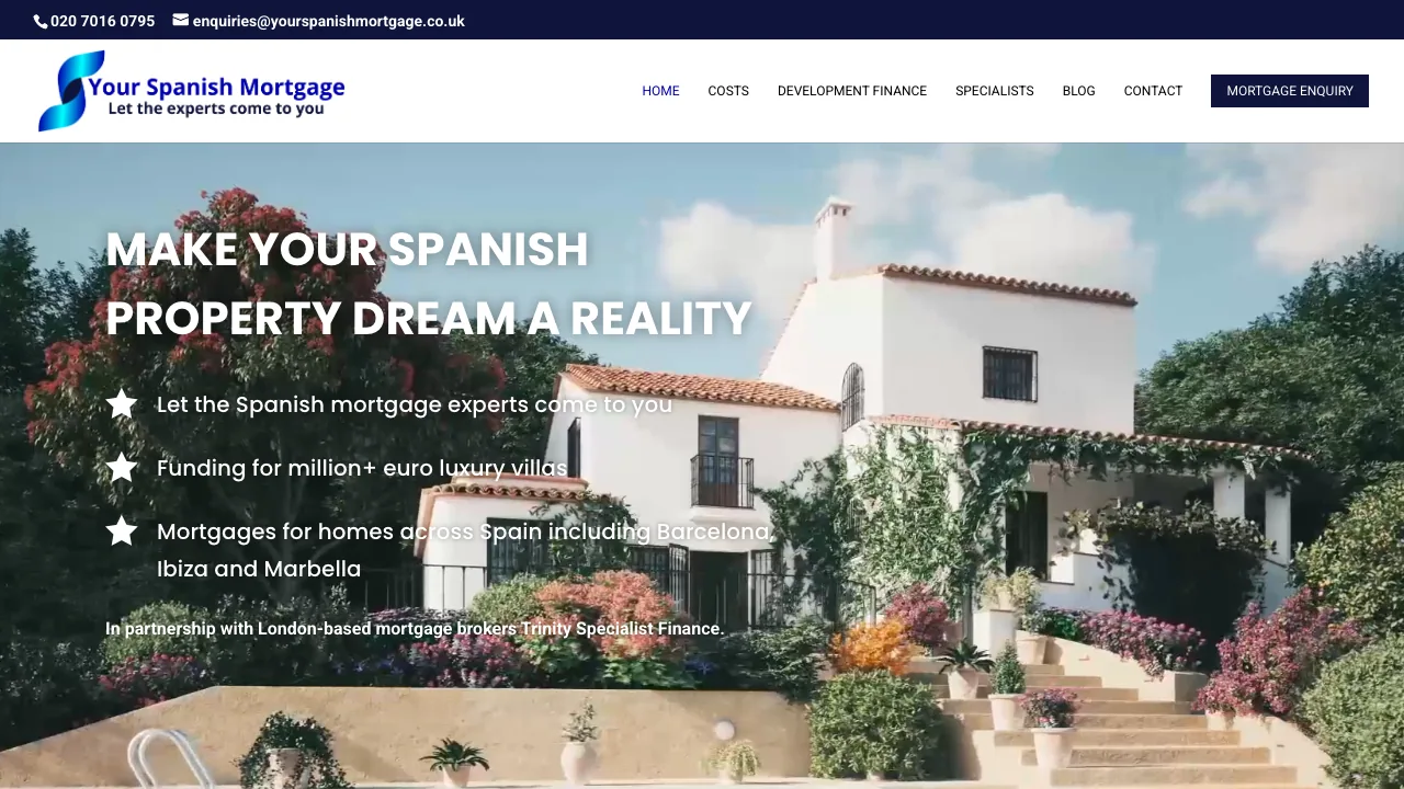Yourspanishmortgage website preview