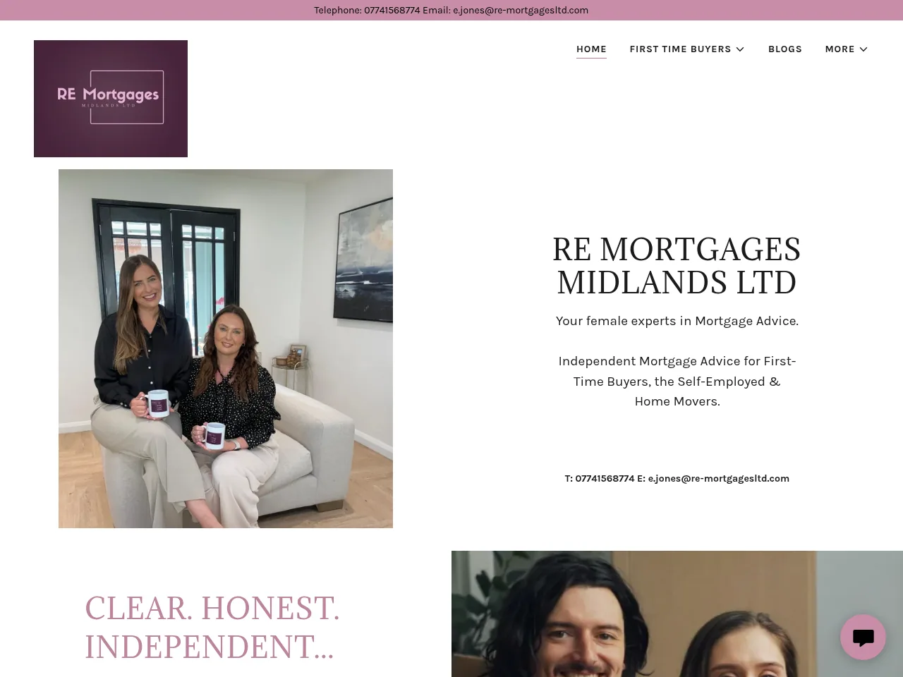 RE Mortgages Midlands website preview