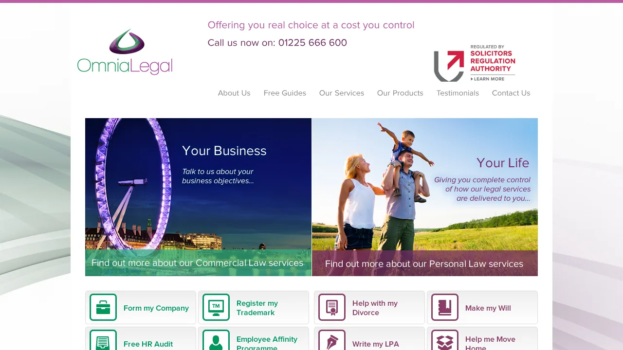 Omnialegal Limited website preview