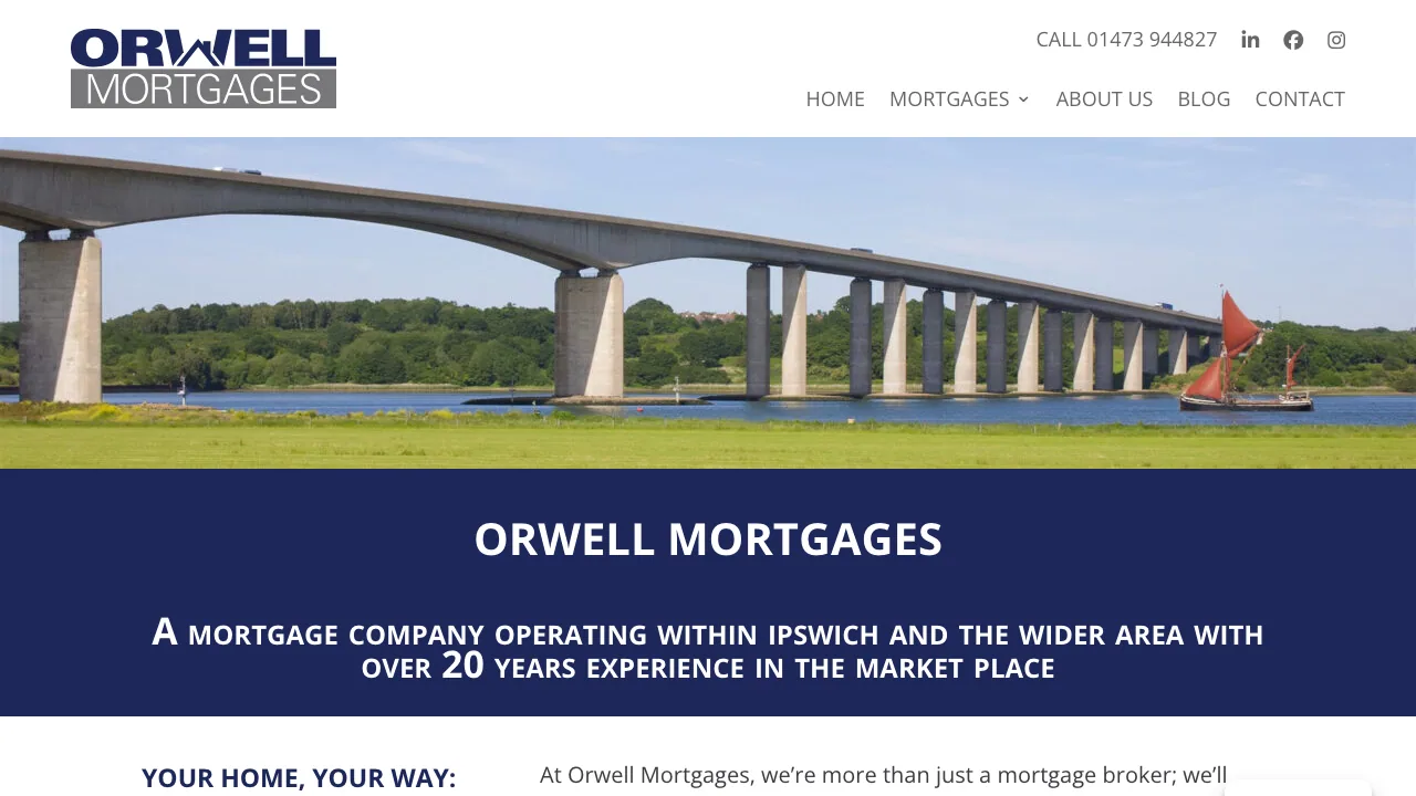 Orwell Mortgages Ltd website preview