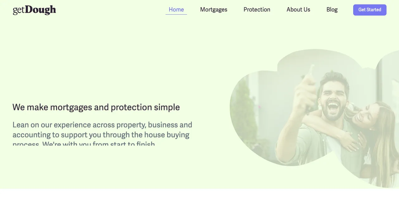 getDough Limited website preview