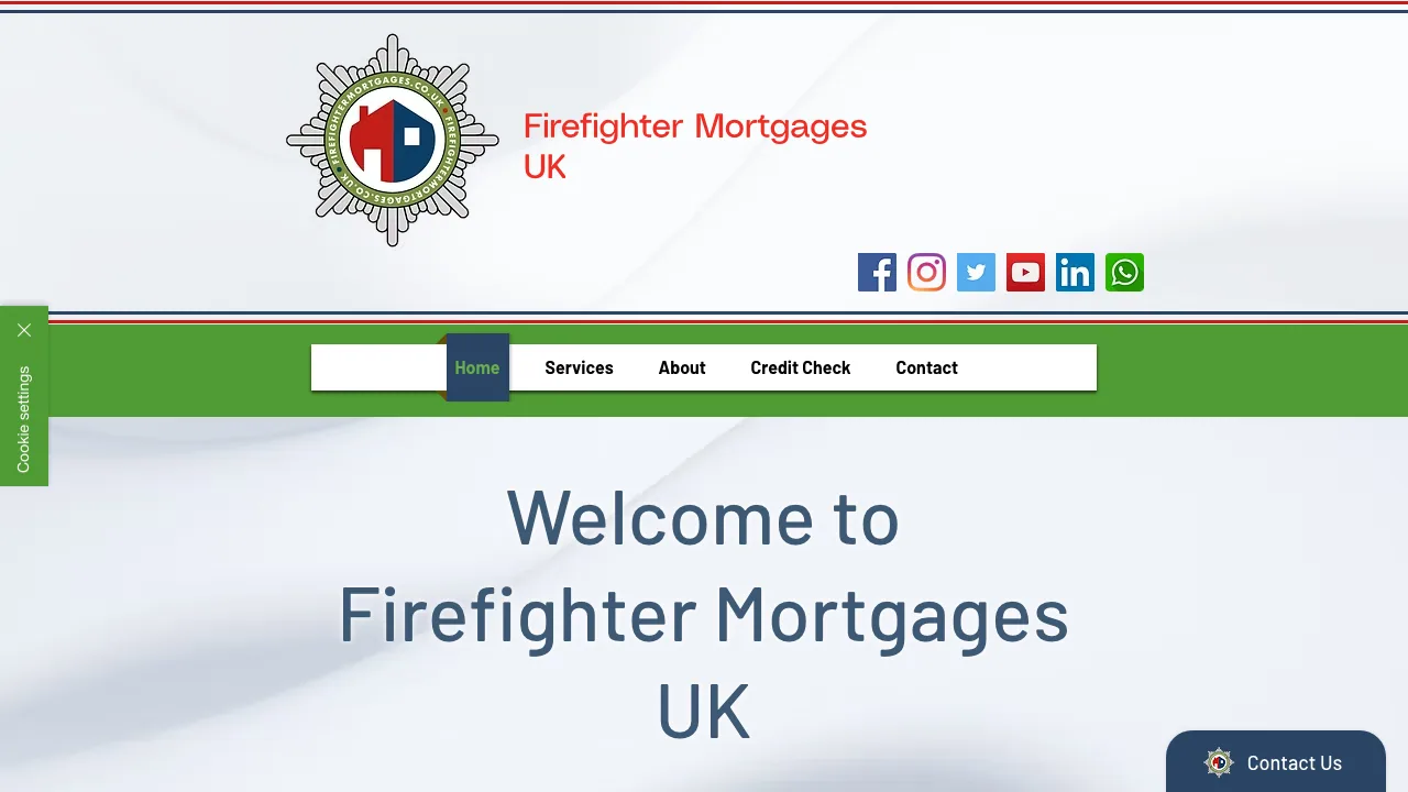 Firefighter Mortgages UK website preview