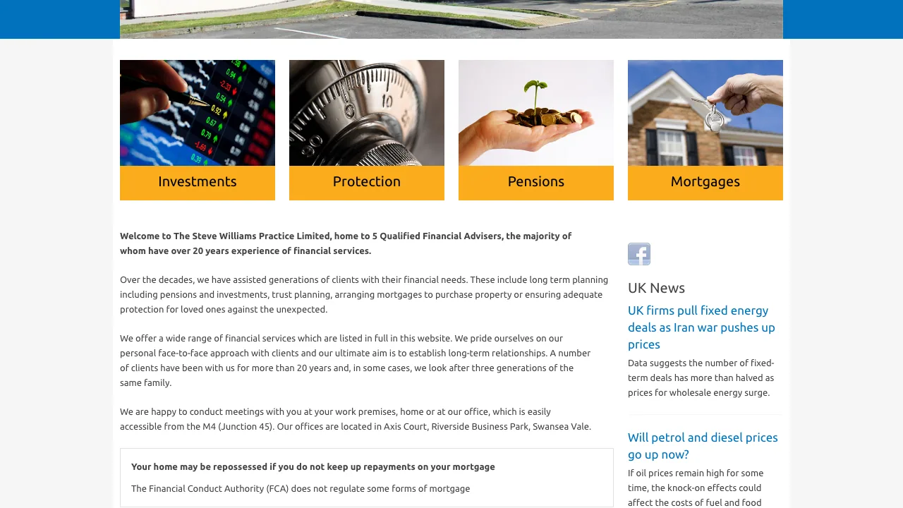The Steve Williams Practice Limited website preview
