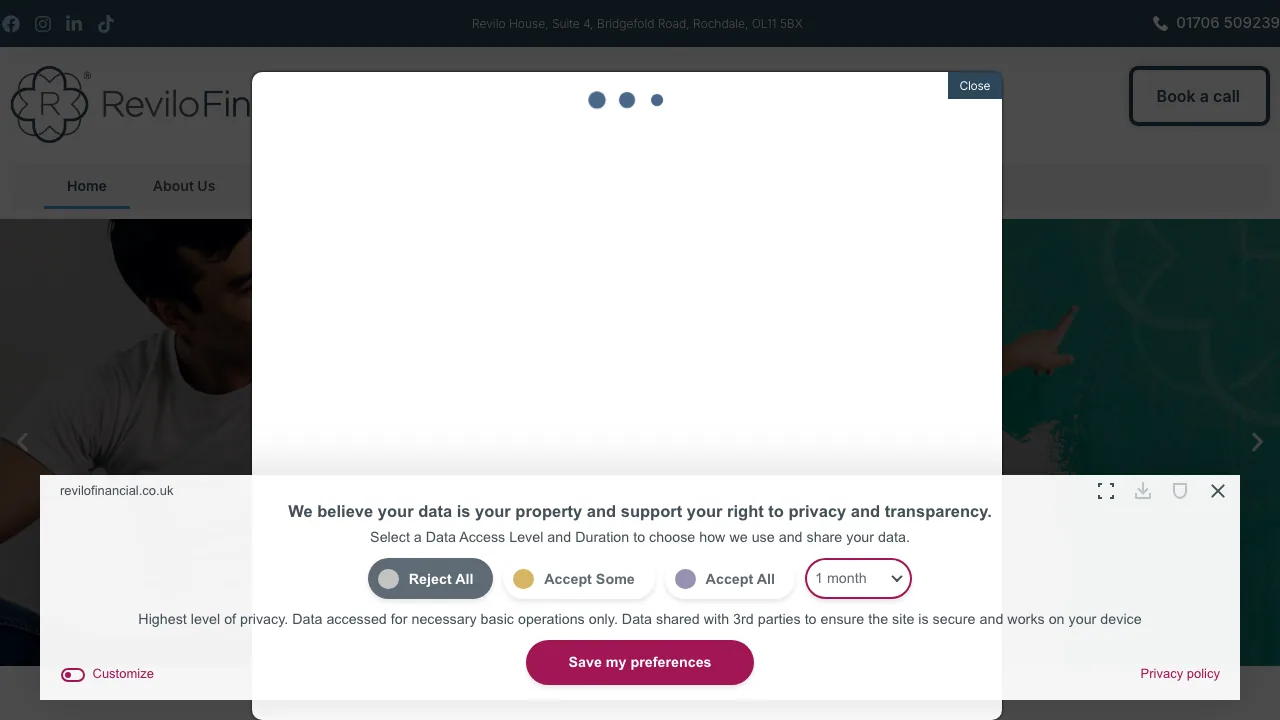 Revilo Financial website preview