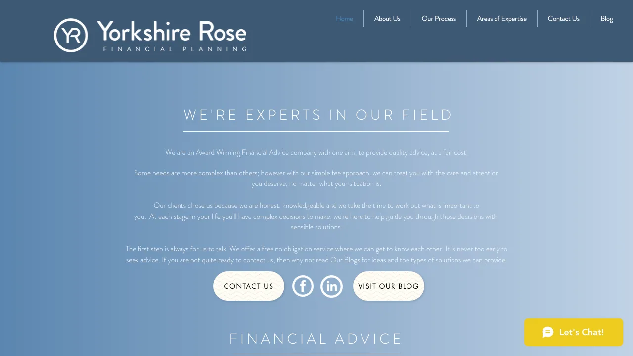 Yorkshire Rose Mortgages website preview