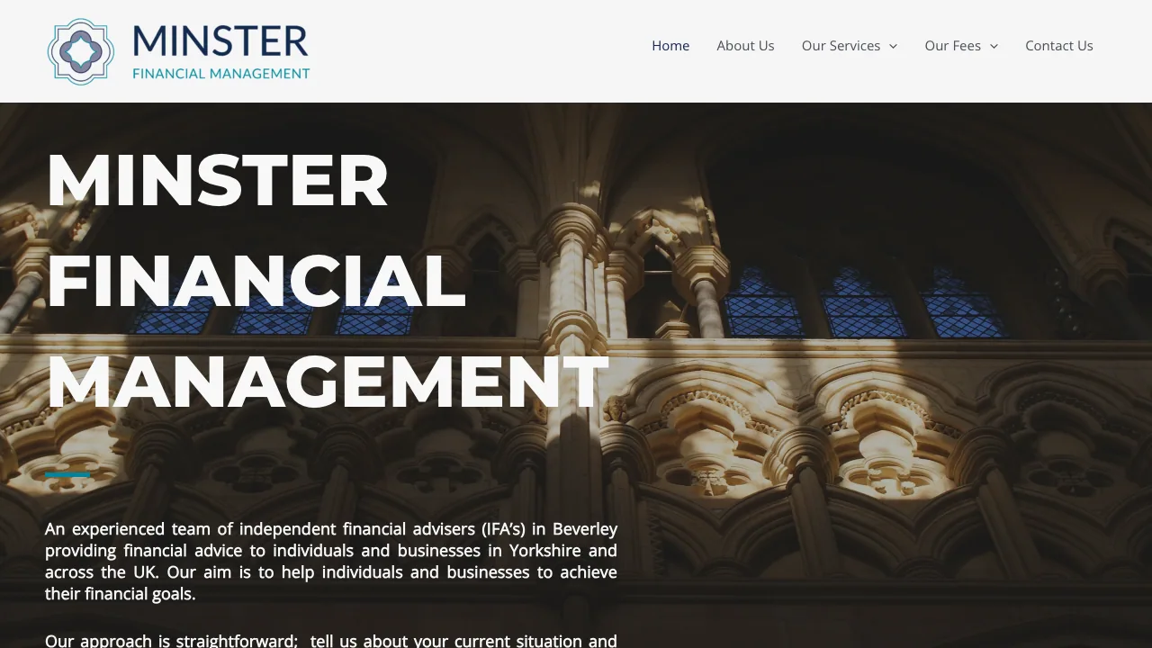 Minster Financial Management Limited website preview