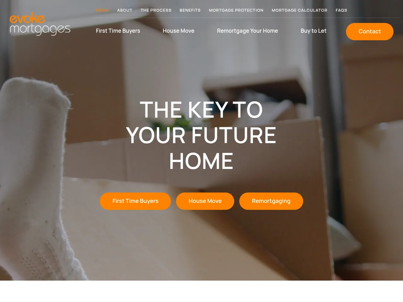 Evoke Mortgages website preview