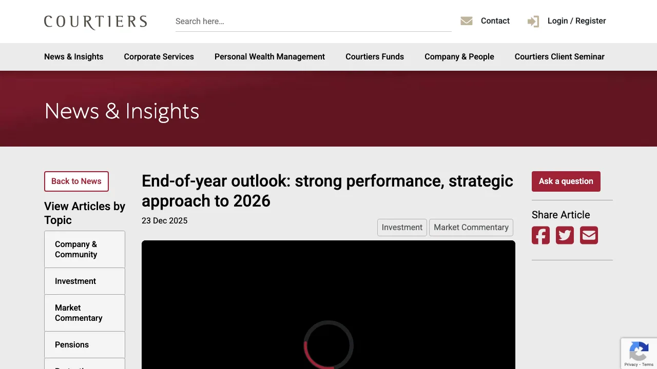 Courtiers - Norwich website preview