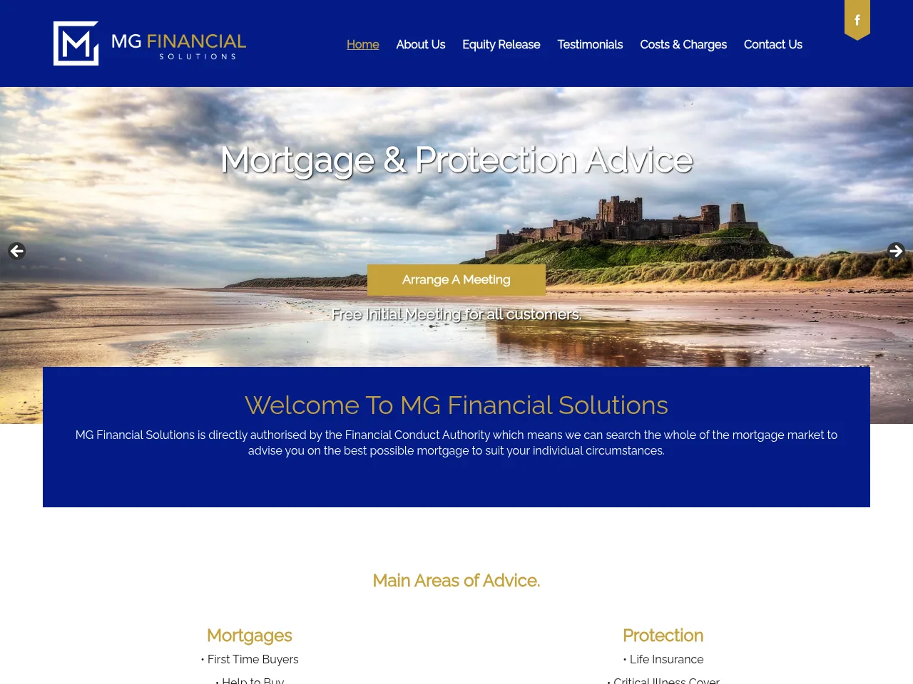 MG Financial Solutions website preview