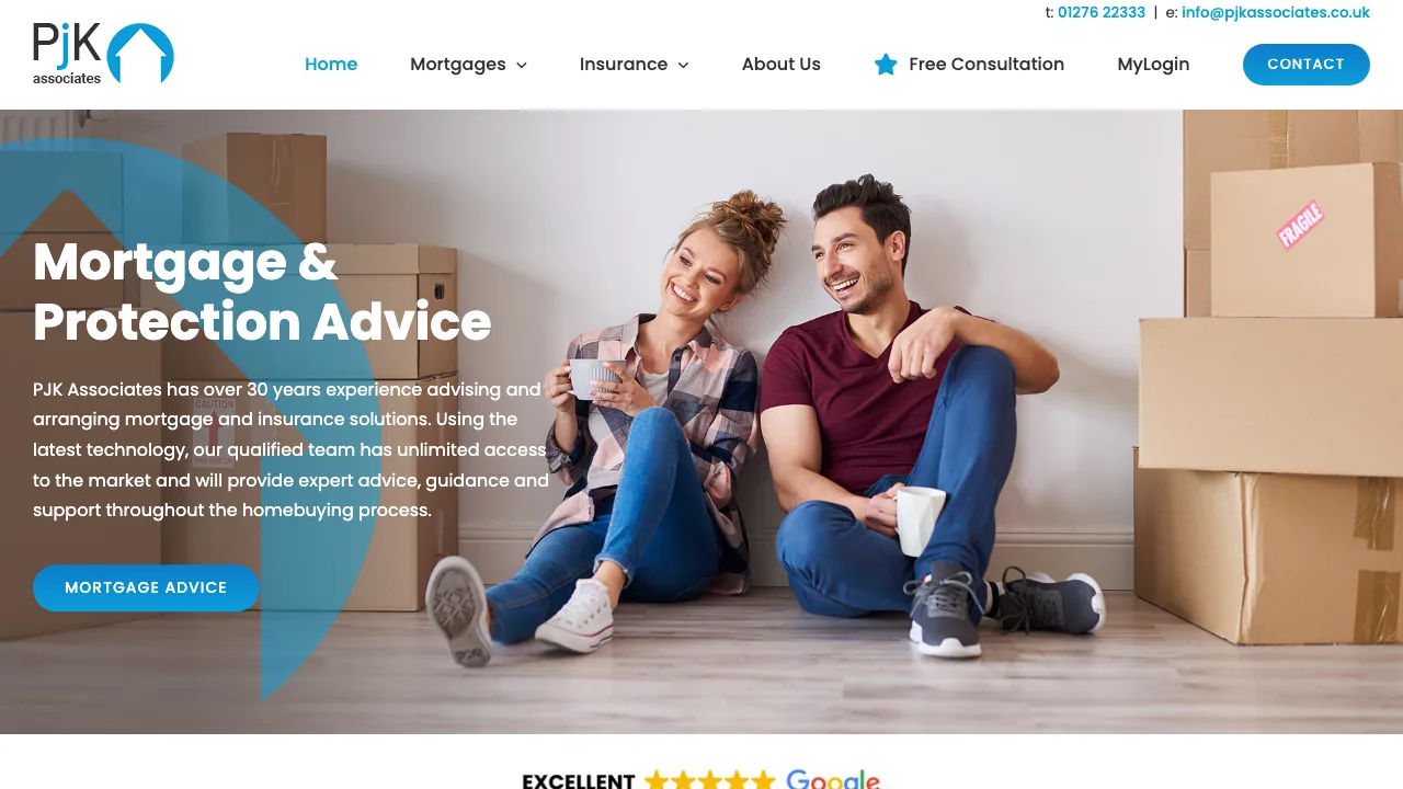 PJK Associates Ltd website preview