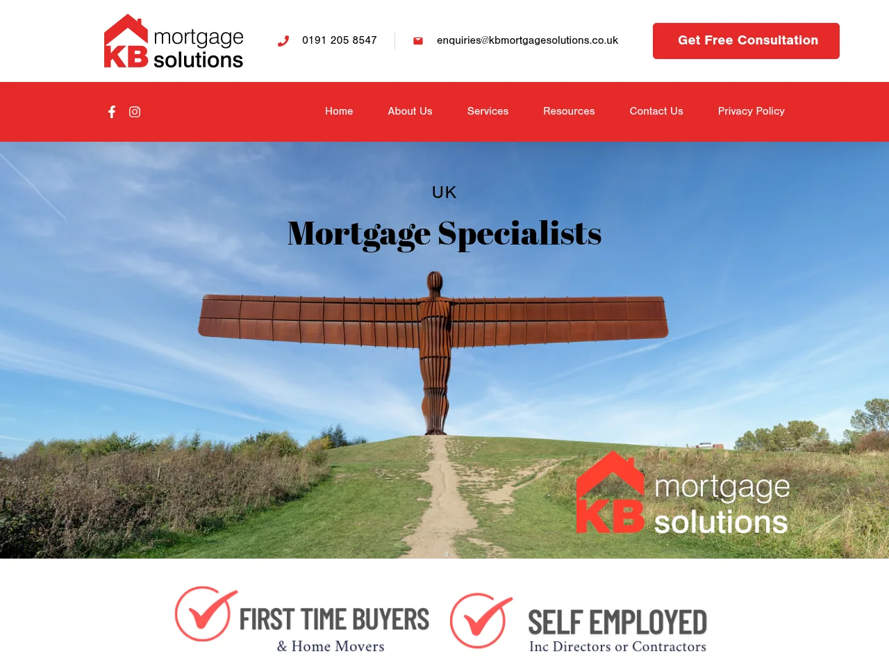 KB Mortgage Solutions website preview