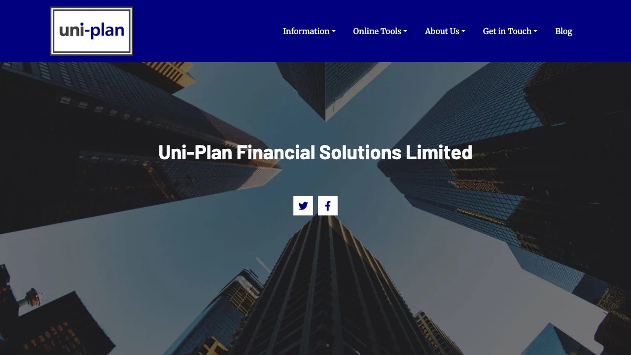 Uni-Plan Financial Solutions Ltd website preview