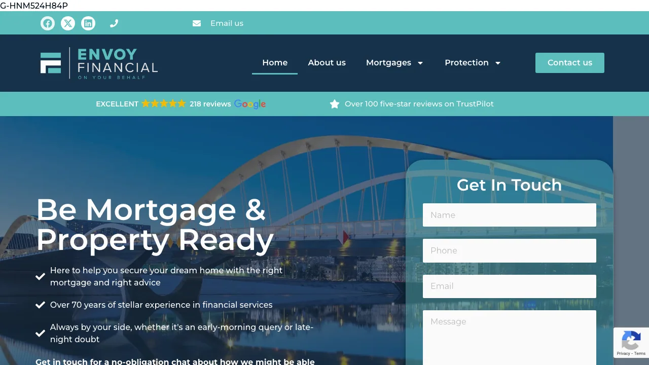 Envoy Financial Ltd website preview