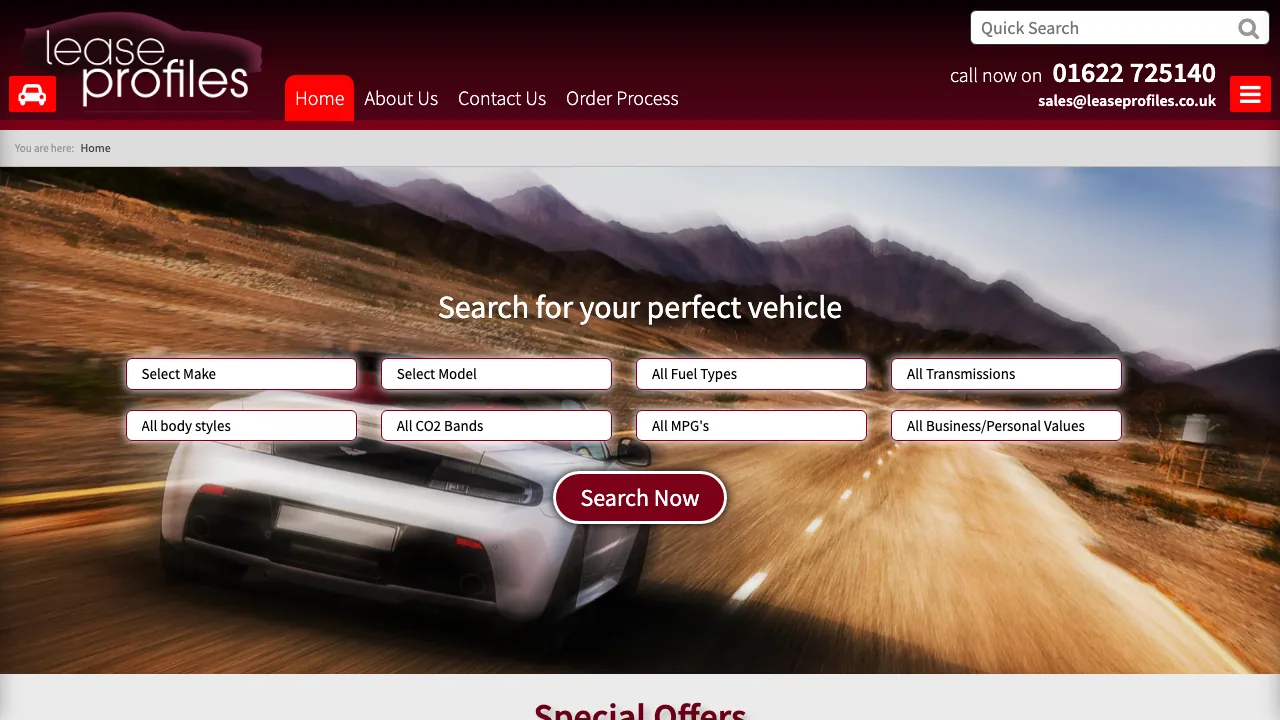 Lease Profiles Ltd website preview