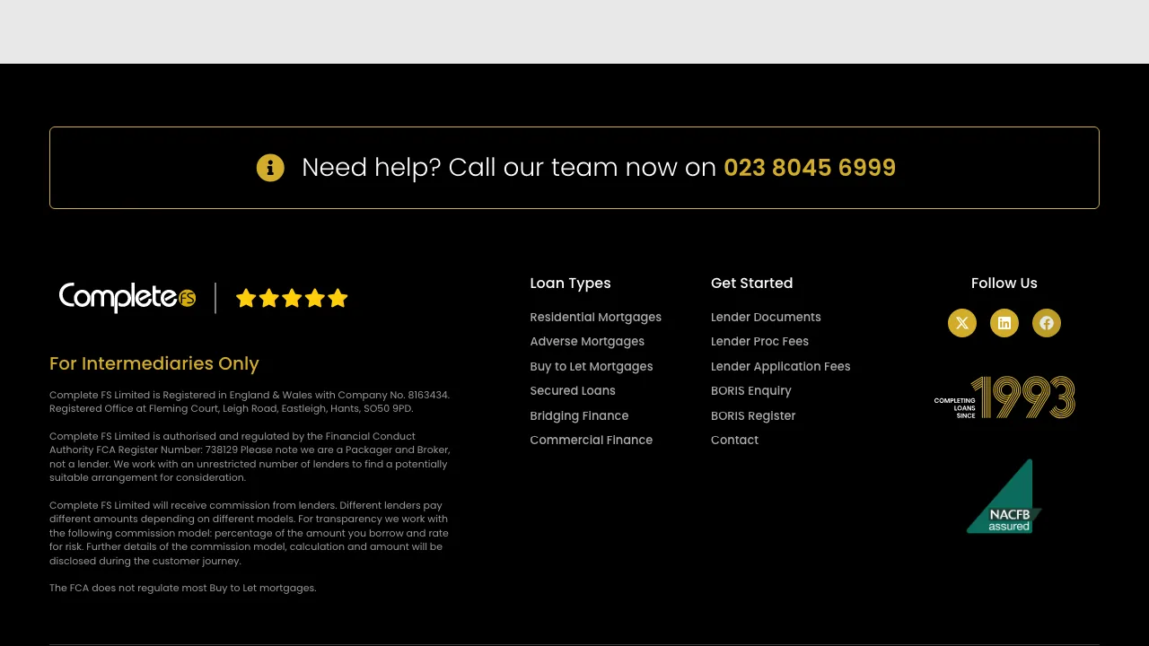 Complete FS Ltd website preview